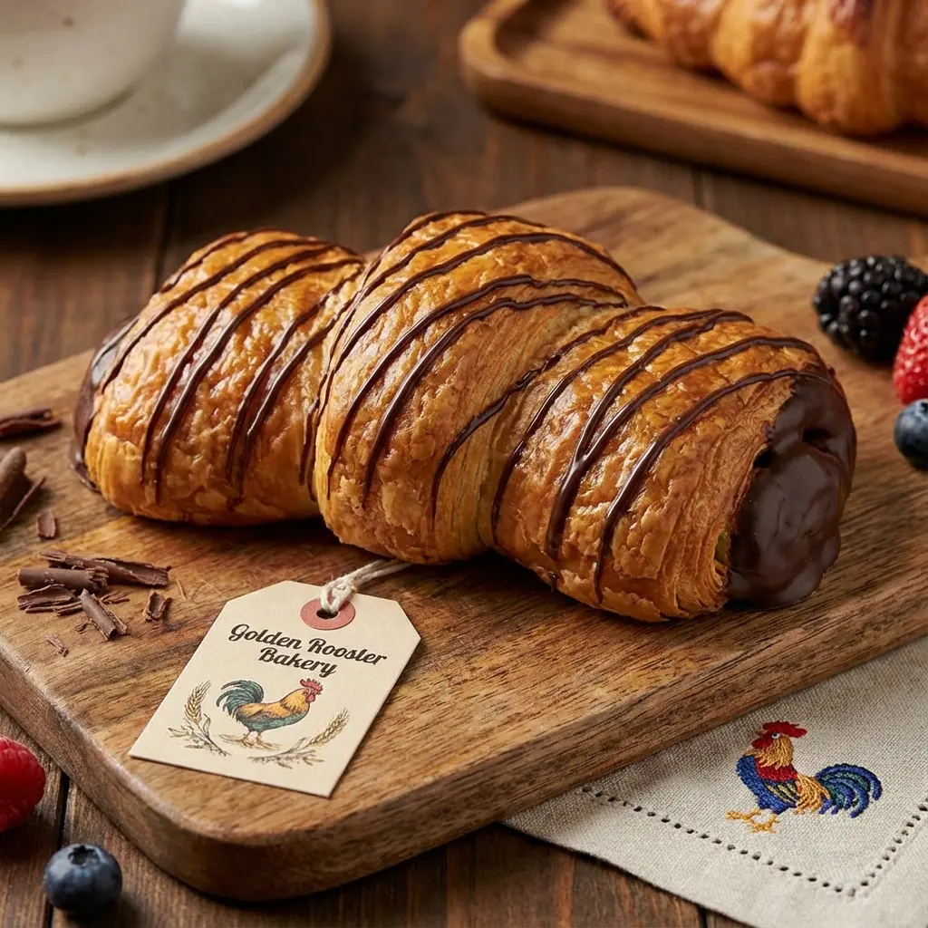 巧克力蝴蝶結可頌